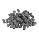 uxcell 100pcs Rubber End Caps 10mm(3/8") ID Vinyl PVC Round Tube Bolt Cap Cover Screw Thread Protectors Dark Grey