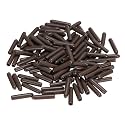 uxcell 100pcs Rubber End Caps 2mm ID Vinyl Round Tube Bolt Cap Cover Screw Thread Protectors Brown