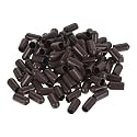 uxcell 100pcs Rubber End Caps 7mm(1/4") ID Vinyl PVC Round Tube Bolt Cap Cover Screw Thread Protectors Brown