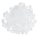 uxcell 100pcs Rubber End Caps 12mm(1/2") ID Vinyl PVC Round Tube Bolt Cap Cover Screw Thread Protectors Clear