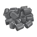 uxcell 100pcs Rubber End Caps 14.5mm(9/16") ID Vinyl PVC Round Tube Bolt Cap Cover Screw Thread Protectors Dark Grey