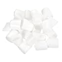 uxcell 100pcs Rubber End Caps 19mm(3/4") ID Vinyl PVC Round Tube Bolt Cap Cover Screw Thread Protectors White