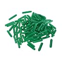 uxcell 100pcs Rubber End Caps 2.5mm ID Vinyl Cap Cover Screw Protectors Dark Green