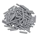 uxcell 100pcs Rubber End Caps 2mm ID Vinyl PVC Round Tube Bolt Cap Cover Screw Thread Protectors Grey