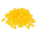 uxcell 100pcs Rubber End Caps 5mm ID Vinyl Cap Cover Screw Protectors Yellow