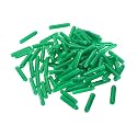 uxcell 100pcs Rubber End Caps 2mm ID Vinyl Cap Cover Screw Protectors Dark Green