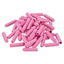 uxcell 100pcs Rubber End Caps 3mm(1/8 inch) ID Vinyl PVC Round Tube Bolt Cap Cover Screw Thread Protectors Pink
