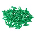 uxcell 100pcs Rubber End Caps 3mm ID Vinyl Cap Cover Screw Protectors Dark Green