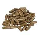 uxcell 100pcs Rubber End Caps 5mm(3/16") ID Vinyl PVC Round Tube Bolt Cap Cover Screw Thread Protectors Light Brown