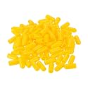 uxcell 100pcs Rubber End Caps 6mm ID Vinyl Cap Cover Screw Protectors Yellow