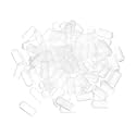 uxcell 100pcs Rubber End Caps 7mm ID Vinyl PVC Round Tube Bolt Cap Cover Screw Thread Protectors Clear