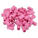 uxcell 100pcs Rubber End Caps 7mm ID Vinyl PVC Round Tube Bolt Cap Cover Screw Thread Protectors Pink