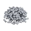 uxcell 100pcs Rubber End Caps 7mm ID Vinyl PVC Round Tube Bolt Cap Cover Screw Thread Protectors Grey