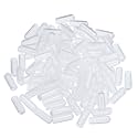 uxcell 100pcs Rubber End Caps 8mm(5/16") ID Vinyl PVC Round Tube Bolt Cap Cover Screw Thread Protectors Clear
