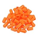 uxcell 100pcs Rubber End Caps 9.5mm(3/8") ID Vinyl PVC Round Tube Bolt Cap Cover Screw Thread Protectors,Orange