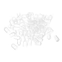 uxcell 100pcs Rubber End Caps 9mm ID Vinyl PVC Round Tube Bolt Cap Cover Screw Thread Protectors Clear