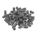 uxcell 100pcs Rubber End Caps 9mm(3/8") ID Vinyl PVC Round Tube Bolt Cap Cover Screw Thread Protectors Dark Grey