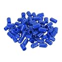 uxcell 100pcs Rubber End Caps 9mm ID Vinyl Round Tube Bolt Cap Cover Screw Thread Protectors Blue