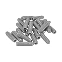 uxcell 100pcs Rubber End Caps Protective Caps 2.5mm ID Vinyl PVC Round Tube Bolt Cap Cover Screw Thread Protectors Light Grey