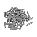 uxcell 100pcs Rubber End Caps Protective Caps 1.5mm ID Vinyl PVC Round Tube Bolt Cap Cover Screw Thread Protectors Light Grey