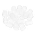 uxcell 100pcs Rubber End Caps Protective Caps 14mm ID Vinyl PVC Round Tube Bolt Cap Cover Screw Thread Protectors Clear