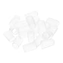 uxcell 100pcs Rubber End Caps Protective Caps 11mm ID Vinyl PVC Round Tube Bolt Cap Cover Screw Thread Protectors Clear