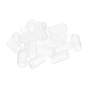 uxcell 100pcs Rubber End Caps Protective Caps 8.5mm ID Vinyl PVC Round Tube Bolt Cap Cover Screw Thread Protectors Clear