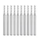 uxcell 10Pcs 1.9mm Carbide End Mill Engraving Milling Cutter CNC Router Bits for PCB Machine, 1/8" Shank