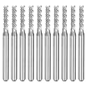 uxcell 10Pcs 2.2mm Carbide End Mill Engraving Milling Cutter CNC Router Bits for PCB Machine, 1/8" Shank