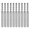 uxcell 10Pcs 2.3mm Carbide End Mill Engraving Milling Cutter
