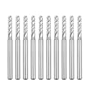uxcell 10Pcs 2.5mm Carbide End Mill Engraving Milling Cutter CNC Router Bits for PCB Machine, 1/8" Shank