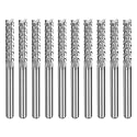uxcell 10Pcs 3.175mm Carbide End Mill Engraving Milling Cutter CNC Routers Bits for PCB Machine, 1/8" Shank