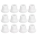uxcell 12Pcs White Plug Holes, Waterproof Rubber Button Plug for 11mm / 0.43" Hole