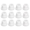 uxcell 12Pcs White Plug Holes, Waterproof Rubber Button Plug for 13mm / 0.51" Hole