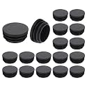 uxcell Round Plastic Plug,38mm(1.5") OD Furniture Leg Pipe Insert 18Pcs