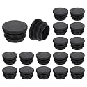 uxcell Round Plastic Plug,30mm(1.18") OD Furniture Leg Pipe Insert 18Pcs