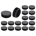 uxcell Round Plastic Plug,53mm(2.09") OD Furniture Leg Pipe Insert 18Pcs