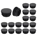 uxcell Round Plastic Plug,32mm(1.26") OD Furniture Leg Pipe Insert 18Pcs