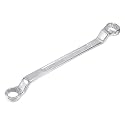 uxcell 19mm x 22mm Metric 12 Point Offset Double Box End Wrench Chrome Plated, Cr-V Steel