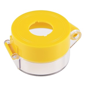 uxcell 1pcs yellow plastic switch cover protector for 22mm diameter push button switch