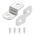 uxcell 20Pcs 1/4" Offset Canvas Clips, Picture Framing Mirror Clips Z Shape