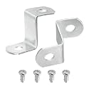 uxcell 20Pcs 3/4" Offset Canvas Clips, Picture Framing Mirror Clips Z Shape