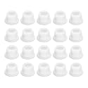 uxcell 20 Pieces White Plug Holes, T14 Waterproof Rubber Button Plug for 14mm / 0.55" Hole