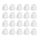 uxcell 20 Pieces White Plug Holes, T13 Waterproof Rubber Button Plug for 13mm / 0.51" Hole