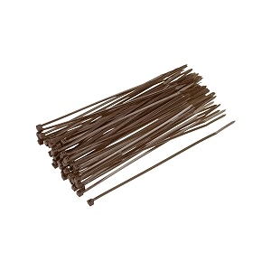 uxcell 200pcs cable zip ties 6 inch x 01 inch self-locking nylon tie wraps brown