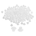 uxcell 200Pcs Screw Hole Plugs, 5mm(3/16") Dia Plastic Snap in Shelf Button Flush Type Caps for Furniture Cabinet Cupboard, Clear