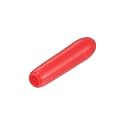 uxcell 20pcs Rubber End Caps 1.8mm ID Vinyl Round Tube Bolt Cap Cover Thread Protectors Red
