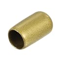 uxcell 20pcs Rubber End Caps 10.5mm ID Vinyl Round Tube Bolt Cap Cover Thread Protectors Gold