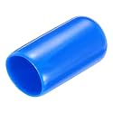 uxcell 20pcs Rubber End Caps 10mm(3/8") ID Vinyl PVC Round Tube Bolt Cap Cover Screw Thread Protectors,Blue