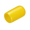 uxcell 20pcs Rubber End Caps 10mm(3/8") ID Vinyl PVC Round Tube Bolt Cap Cover Screw Thread Protectors Yellow